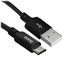Кабель Hoco micro USB-B - USB Type-A черный [USB 2.0, форма - круглая, оплетка - TPE, 2 А, 10 Вт, 1 шт]