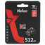 Карта памяти Netac P500 Extreme Pro microSDXC 512 ГБ [NT02P500PRO-512G-S] [A1, UHS Class 3, Video Class 30, чтение - 100 Мбайт/сек]