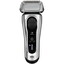 Электробритва Braun Series 8 8457cc [черный/серый, сеточная, бритье: влажное/сухое, головок - 3, триммер, автоматическая очистка, питание - от аккумулятора]