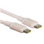 Кабель Baseus USB Type-C - USB Type-C розовый [форма - круглая, оплетка - силиконовая, 5 А, 240 Вт, 1 шт]