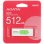 Память USB Flash 512 ГБ A-Data UV320 [AUV320-512G-RWHGN] [USB 3.2 Gen 1/USB Type-A, до 100 Мбайт/сек, выдвижной (слайдер), пластик]