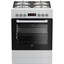 Комбинированная плита Beko FSM62330DWT белый [конфорок газовых - 4 шт, духовка - 72 л, покрытие - эмалированная сталь, электроподжиг, газ-контроль конфорок]