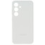 Накладка  Samsung Silicone Case для Samsung Galaxy S24 белый [микрофибра, ПК, ТПУ]