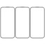 Защитное стекло Aceline для экрана Apple iPhone 16 Pro [2.5D, олеофобное покрытие, цвет рамки - черный, в комплекте: 3 шт]