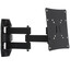 Кронштейн для ТВ Holder LCDS-4214 черный [для 17"-50", наклон вверх 6° наклон вниз 15°, поворот 350°, до 30 кг, до 383 мм от стены/потолка]