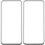 Защитное стекло Aceline для экрана Samsung Galaxy A36/ A56/ S24 FE [2.5D, олеофобное покрытие, цвет рамки - черный, в комплекте: 2 шт]
