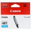 Картридж Canon CLI-481C голубой [МФУ, принтер, оригинальный, 259 страниц, 1 шт]