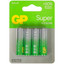 Батарейка GP Super АА AA (LR6/ER14505/FR6/R6P) [щелочная (LR), 1.5 В, 4 шт, в комплекте: 80 упаковок]