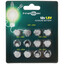 Набор батареек FinePower LR41 (AG3/G3/LR736/392A/192), LR43 (AG12/G12/LR1142/386A/186), LR44 (AG13/G13/LR1154/357A/A76), LR54 (AG10/G10/LR1130/389A/189) [щелочная (LR), 1.5 В, 12 шт]