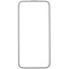 Защитное стекло Aceline для экрана Apple iPhone 15 Pro Max [2.5D, олеофобное покрытие, цвет рамки - черный, в комплекте: 1 шт]