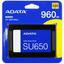 960 ГБ 2.5" SATA накопитель ADATA SU650 [ASU650SS-960GT-R] [SATA, чтение - 520 Мбайт/сек, запись - 450 Мбайт/сек, 3D NAND, TBW - 560 ТБ]