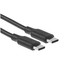Кабель Ugreen USB Type-C - USB Type-C черный [USB 2.0, форма - круглая, оплетка - TPE, 3 А, 60 Вт, 1 шт]