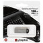 Память USB Flash 128 ГБ Kingston DataTraveler Kyson [DTKN/128GB] [USB 3.2 Gen 1/USB Type-A, до 200 Мбайт/сек, монолит, металл]