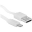 Кабель Aceline Lightning 8-pin - USB Type-A белый [USB 2.0, форма - плоская, оплетка - ПВХ, 2 А, 1 шт]