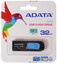 Память USB Flash 32 ГБ ADATA UV128 [AUV128-32G-RBE] [USB 3.2 Gen 1/USB Type-A, до 35 Мбайт/сек, выдвижной (слайдер), пластик]