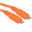 Кабель KEYRON USB Type-C - USB Type-C оранжевый 1.5 м [форма - круглая, оплетка - нейлоновая, 5 А, 100 Вт, 1 шт]