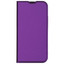 Чехол-книжка  BoraSCO Smart Cover для Apple iPhone 15 фиолетовый [микрофибра, ПУ, ТПУ, карман для карт, подставка]
