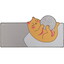 Коврик DEXP SP-XL C-Peachy (XL) оранжевый [полиэстер, 900 мм x 350 мм x 4 мм, рисунок - животные]