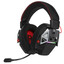 Беспроводные/проводные наушники ARDOR GAMING Carbon Wireless  черный 2024 [охватывающие, проводной, радиоканал, Bluetooth 5.2, кабель - 2.2 м, до 60 ч, 20 Гц - 20000 Гц, 32Ω, подсветка - разноцветная]