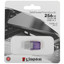 Память OTG USB Flash 256 ГБ Kingston DataTraveler MicroDuo 3C [DTDUO3CG3/256GB] [USB 3.2 Gen 1/USB Type-A, USB Type-C, до 200 Мбайт/сек, поворотный (флип), металл, пластик]