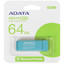 Память USB Flash 64 ГБ AData UC310 ECO [UC310E-64G-RGN] [USB 3.2 Gen 1/USB Type-A, до 100 Мбайт/сек, поворотный (флип), пластик]