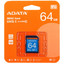 Карта памяти ADATA Premier SDXC 64 ГБ [ASDX64GUICL10-R] [Class 10, Video Class 10, запись - 25 Мбайт/сек, чтение - 100 Мбайт/сек]