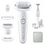 Эпилятор Braun S9 SES 9-241 [белый, пинцетов/дисков - 40, насадок - 3 шт, подсветка, эпиляция - сухая/влажная, питание - от аккумулятора, Li-Ion]