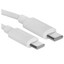 Кабель Hoco USB Type-C - USB Type-C белый [USB 2.0, форма - круглая, оплетка - ПВХ, 3 А, 60 Вт, 1 шт]