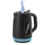 Электрочайник Polaris PWK 0724DDW Water Way Pro черный [1.5 л, 2400 Вт, скрытый нагревательный элемент, фильтр, материал корпуса - пластик]