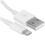 Кабель DEXP Lightning 8-pin - USB Type-A белый [USB 2.0, форма - круглая, оплетка - нейлоновая, 2.4 А, 12 Вт, 1 шт]