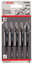 Пилки для лобзика Bosch T144D HCS [материал - дерево, рез - быстрый, прямой, длина - 100 мм, пропил max - 50 мм, шаг - 5.2 мм, пилок в упаковке - 5 шт]