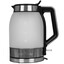 Электрочайник Profi Cook PC-WKS 1215 G серебристый [1.7 л, 2200 Вт, скрытый нагревательный элемент, фильтр, материал корпуса - пластик, термостойкое стекло]
