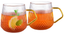 Набор кружек Makkua Ribbed Glassware RC300 300 мл [материал - боросиликатное стекло, золотистый, прозрачный]