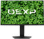 27" Монитор DEXP DQ27H1U черный [2560x1440@75 Гц, IPS, LED, 1000:1, 300 Кд/м², 178°/178°, DisplayPort 1.2, HDMI 1.4, USB Type-C, USB х2 шт, Adaptive-Sync]