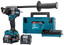 Дрель-шуруповерт Makita HP001GD201 XGT 40V [2 АКБ, бесщеточный, ударный (удар поступательный, осевой), быстрозажимной, 140 Н·м, Li-Ion, 2.5 А*ч, кейс, 2.4 кг]
