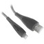 Кабель KEYRON Lightning 8-pin - USB Type-A серый [USB 2.0, форма - круглая, оплетка - нейлоновая, 2.4 А, металлический корпус разъемов, 1 шт]