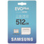 Карта памяти Samsung EVO Plus microSDXC 512 ГБ [MB-MC512KA/KR] [A2, UHS Class 3, Video Class 30, чтение - 130 Мбайт/сек]