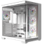 Корпус ARDOR GAMING Crystal CQ  белый [Mid-Tower, E-ATX, Micro-ATX, Mini-ITX, Standard-ATX, USB 3.2 Gen 1 Type-A, USB 3.2 Gen 2 Type-C, ARGB вентиляторы, 4 x 120 мм]