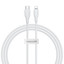 Кабель Baseus Lightning 8-pin - USB Type-C белый [форма - круглая, оплетка - TPE, 2.22 А, 20 Вт, 1 шт]
