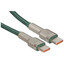 Кабель Baseus USB Type-C - USB Type-C зеленый [форма - круглая, оплетка - нейлоновая, 5 А, 100 Вт, металлический корпус разъемов, 1 шт]