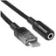 Кабель   Hoco USB Type-C - jack 3.5 мм черный [Male - Female, 0.15 м]