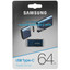 Память OTG USB Flash 64 ГБ Samsung Type-C [MUF-64DA/APC] [USB 3.2 Gen 1/USB Type-C, до 400 Мбайт/сек, монолит с колпачком, пластик]