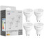 Комплект умных светодиодных ламп Yeelight GU10 Smart bulb W1 [Wi-Fi, GU10, 4.8 Вт, 350 лм, 2700 K, 220-240 В / 50-60 Гц, в комплекте: 4 шт]