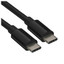 Кабель KEYRON USB Type-C - USB Type-C черный [USB 2.0, форма - круглая, оплетка - TPE, 5 А, 1 шт]