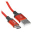Кабель Hoco USB Type-C - USB Type-A красный [форма - круглая, оплетка - TPE, 2 А, металлический корпус разъемов, 1 шт]