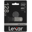 Память USB Flash 128 ГБ Lexar JumpDrive Fingerprint F35 Pro [LJDF35P128G-RNBNG] [USB 3.2 Gen 1/USB Type-A, до 400 Мбайт/сек, выдвижной (слайдер), металл]