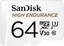 Карта памяти SanDisk microSDXC 64 ГБ [SDSQQNR-064G-ZN6IA] [Class 10, UHS Class 3, Video Class 30, запись - 40 Мбайт/сек, чтение - 100 Мбайт/сек]