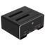 Док-станция для накопителей DEXP HAF134 [2х2.5", 3.5", SATA I, SATA II, SATA III, USB 3.2 Gen 1, алюминий, черный]