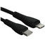 Кабель Borofone Lightning 8-pin - USB Type-C черный [USB 2.0, форма - круглая, оплетка - ПВХ, 3 А, 27 Вт, 1 шт]