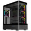 Корпус ARDOR GAMING Crystal CG1  черный [Mid-Tower, Micro-ATX, Mini-ITX, Standard-ATX, USB 3.2 Gen 1 Type-A, USB 3.2 Gen 2 Type-C, ARGB вентиляторы, 4 x 120 мм]